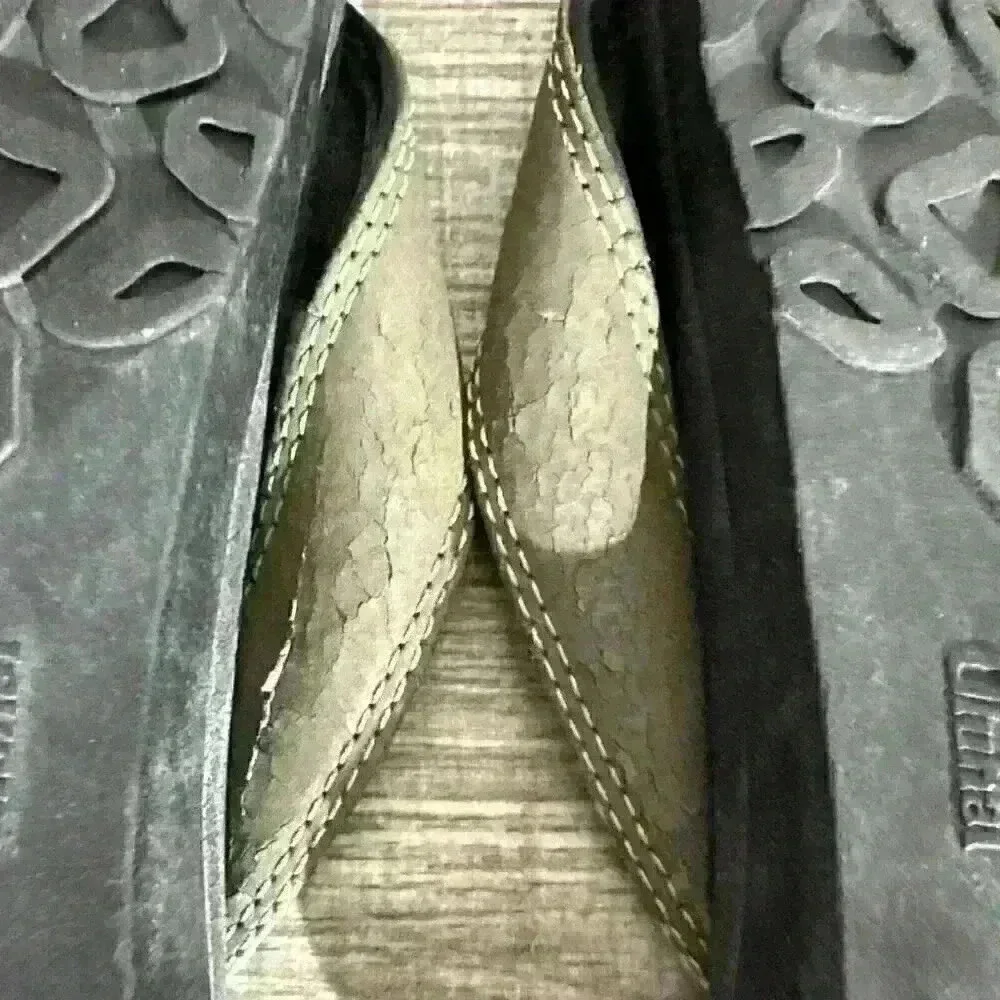 OluKai Ohana Men's Beach Sandals - Black/ Green‎ Size 14